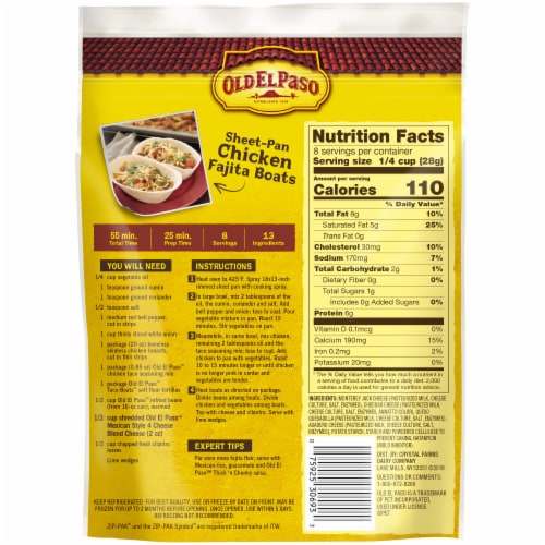 Old El Paso™ Mexico Style 4 Cheese Blend Shredded Cheese Perspective: back