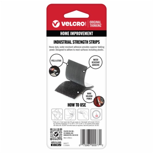 VELCRO® Industrial Strength Heavy Duty Stick On Perspective: back