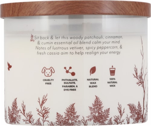 Essential Elements® Mahogany + Vetiver Candle Perspective: back