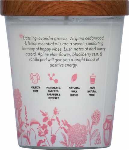 Essential Elements® Elderflower + Honey Candle Perspective: back