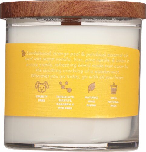 Candle-lite Essential Elements® Wooden Wick Wanderlust Jar Candle Perspective: back
