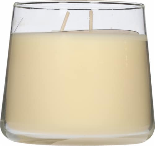 Candle-lite 2 Wick Tapered Jar Candle - Creamy Vanilla Swirl Perspective: back
