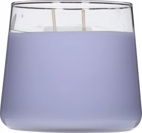 Candle-lite 2 Wick Tapered Jar Candle - Fresh Lavender Breeze Perspective: back