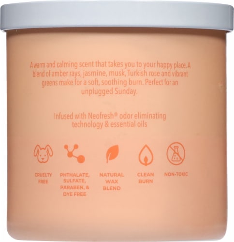 Candle-lite® Pure 2-Wick Jar Candle Soft Perspective: back