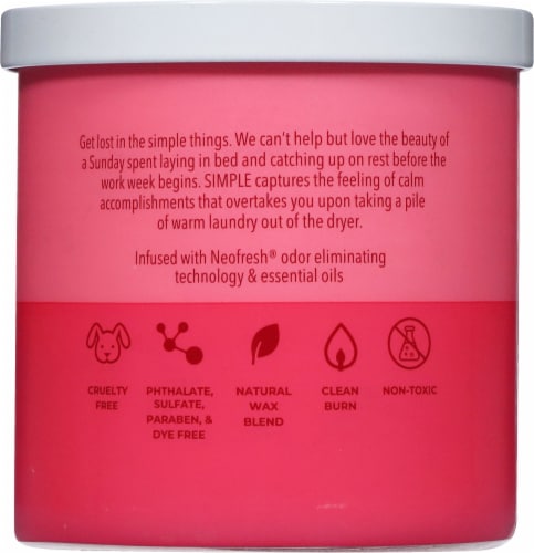 Candle-lite® Pure 2-Wick Jar Candle Simple Perspective: back