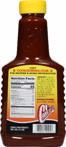 Cookies® Original BBQ Sauce Perspective: back