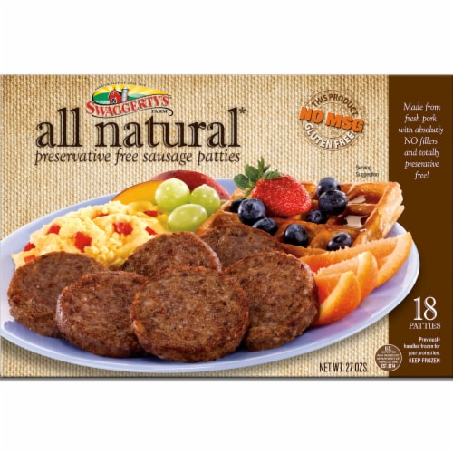 Swaggerty's Farm® 18 All Natural Sausage Patties Perspective: back