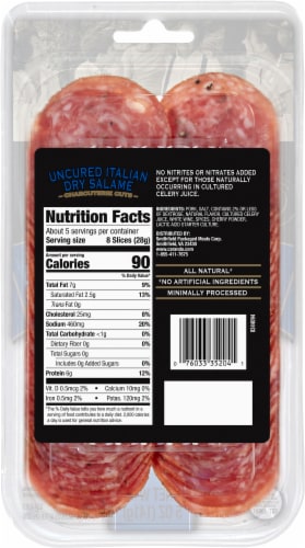 Carando Classic Italian® Uncured Italian Dry Salame Perspective: back