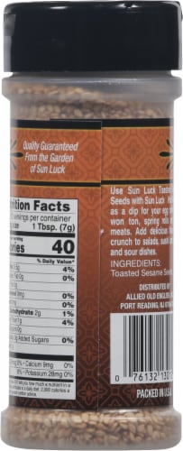 Sun Luck® Toasted Sesame Seeds Perspective: back