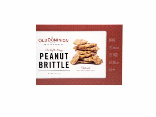Old Dominion Old Fashioned Peanut Brittle Holiday Candy Perspective: back