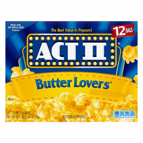 Act Ii Butter Lovers Microwave Popcorn Perspective: back