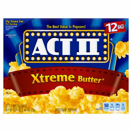 Act Ii Xtreme Butter Microwave Popcorn Perspective: back