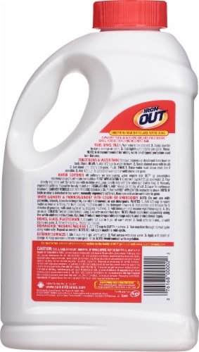 Iron OUT Powder Rust Stain Remover, Remove and Prevent Rust Stains in  Bathrooms, Kitchens, Appliances, Laundry, and Outdoors, 9 Lb 8 Oz, Pack of  4 - Yahoo Shopping