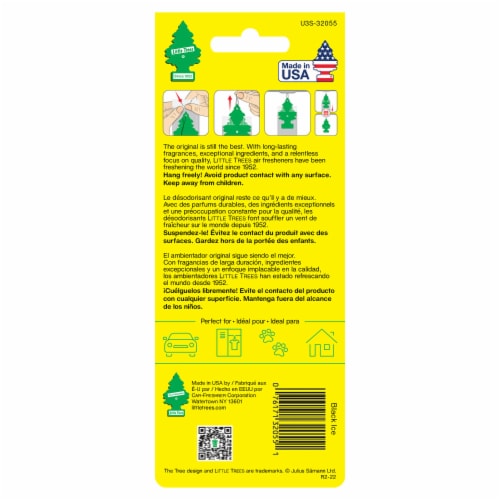 Little Trees® Black Ice Car Air Fresheners Perspective: back