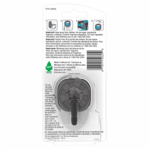 Little Trees® Caribbean Colada® Vent Liquid Car Air Freshener Perspective: back