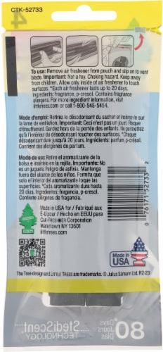 Little Trees® Vent Wrap® New Car Smell Scent™ Freshener Perspective: back