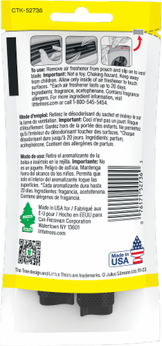 Little Trees® Vent Wrap® Strawberry Scent Car Air Freshener Perspective: back