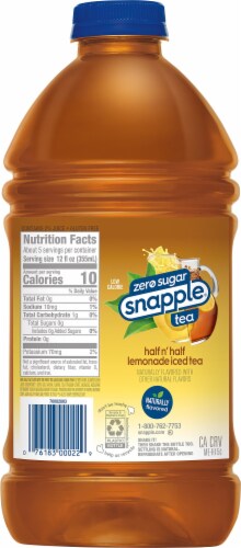 Diet Snapple Half 'N Half Iced Tea & Lemonade Perspective: back
