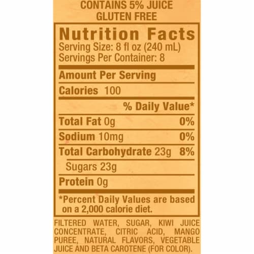 Snapple® Mango Madness Juice Perspective: back