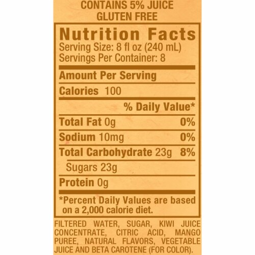 Snapple® Mango Madness Juice Perspective: back