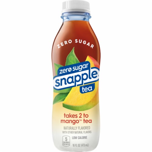 Snapple Zero Sugar Takes 2 to Mango Tea Perspective: back