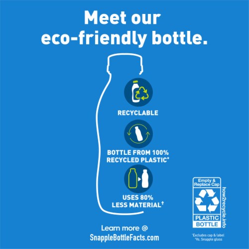 Snapple Lemon Iced Tea Multipack Bottles Perspective: back
