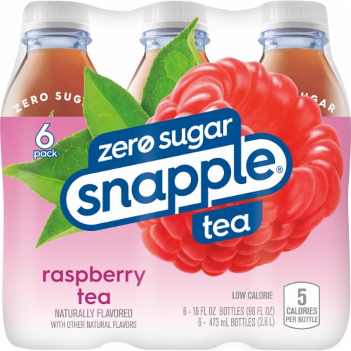 Snapple® Zero Sugar Raspberry Tea Perspective: back