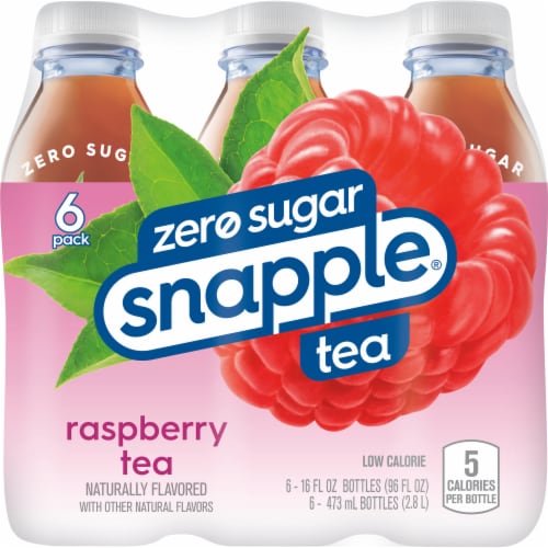 Snapple Zero Sugar Peach Tea, 16 fl oz recycled plastic bottle (Pack of 12)