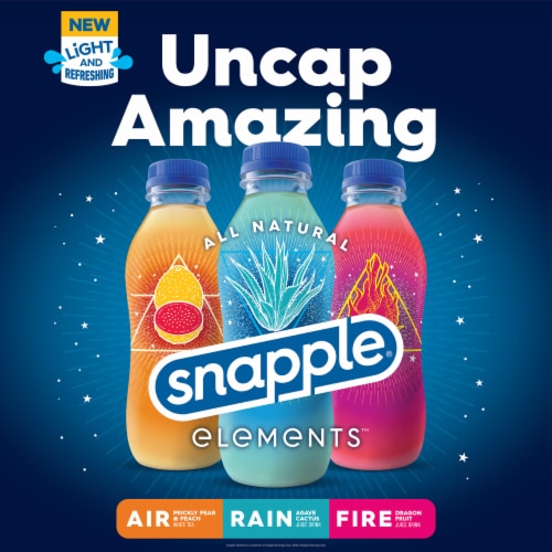 Snapple® Elements™ Air Prickly Pear & Peach White Tea Perspective: back