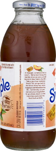 Snapple® Peach Iced Tea Drink, 16 fl oz - Kroger