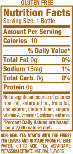 Snapple Diet Lemon Tea Perspective: back