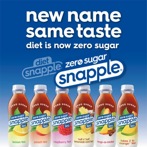 Snapple® Zero Sugar Peach Tea, 6 bottles / 16 fl oz - Food 4 Less