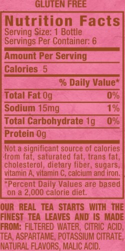 Diet Snapple Raspberry Tea Perspective: back
