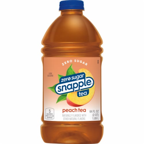 Snapple Zero Sugar Peach Tea Perspective: back