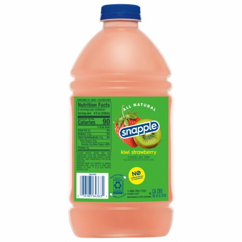 Snapple® Kiwi Strawberry Juice Perspective: back