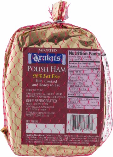 Krakus Fully Cooked Polish Ham Perspective: back