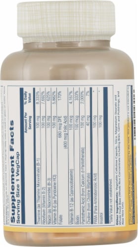 Solaray® B-Complex Vegetarian Capsules Perspective: back