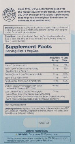 Solaray® Super CranActin® Urinary Tract Health Capsules 400mg Perspective: back