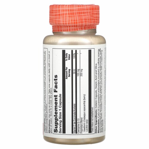 Solaray Pure CoQ10 100 mg - 30 Capsules Perspective: back