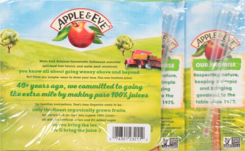 Apple & Eve® Organics Apple Juice Perspective: back