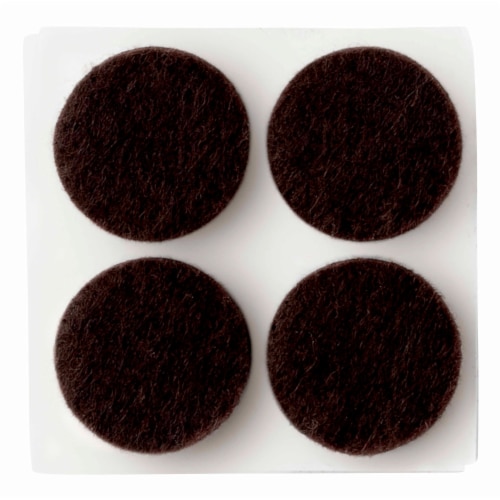 Scotch™ Round Felt Pads - Brown Perspective: back