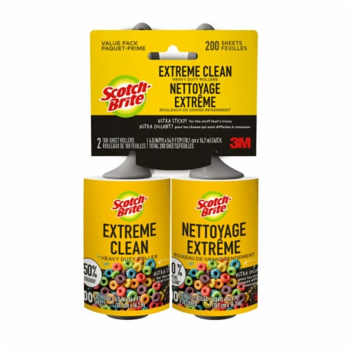 Scotch-Brite™ Extreme Clean Lint Roller Twin Pack Perspective: back