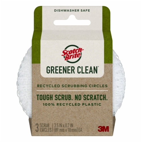 Scotch-Brite® Greener Clean™ Recycled Scrubbing Circles Perspective: back