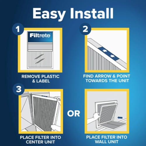 Filtrete™ Electrostatic 700 MPR 20 in x 20 in x 1 in Furnace AC Filter Perspective: back