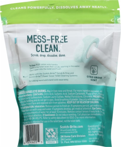 Scotch-Brite™ Scrub & Drop Toilet Cleaning System Refills Perspective: back