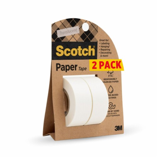 Scotch® Paper Tape 3/4 Inch x 600 Inch Perspective: back
