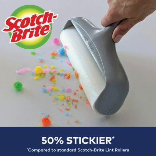 Scotch-Brite™ 50% Stickier Large Surface Lint Roller Perspective: back