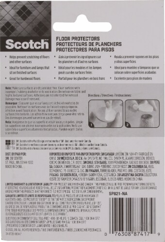Scotch™ Round Felt Pads - Brown Perspective: back