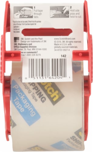 Scotch® Tough Grip Move Packing Tape Perspective: back