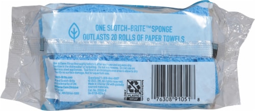 Scotch-Brite® Scrub Dots Non-Scratch Scrub Sponges Perspective: back